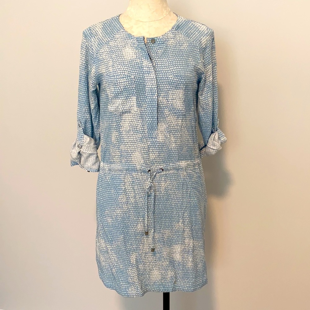 Lou & Grey blue and white dress